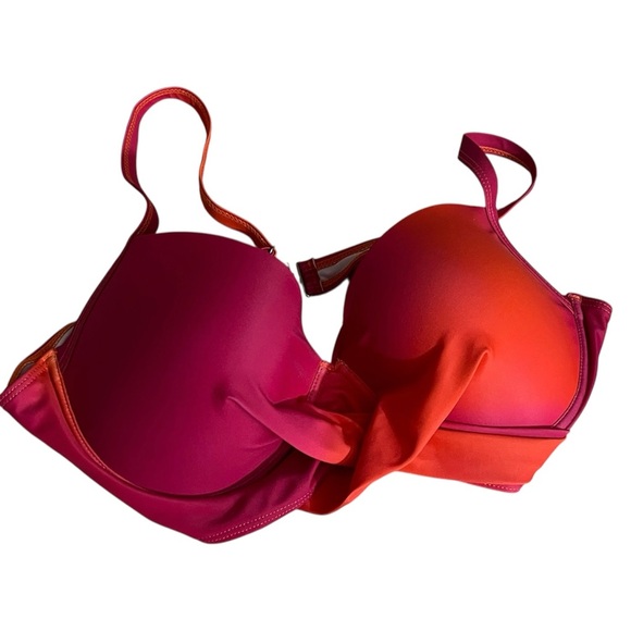 NWT SHEIN Bikini Top Orange and Pink 1XL - Picture 8 of 9